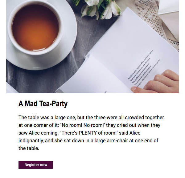 A snippet of the email on a mobile device by Katherine Delorme